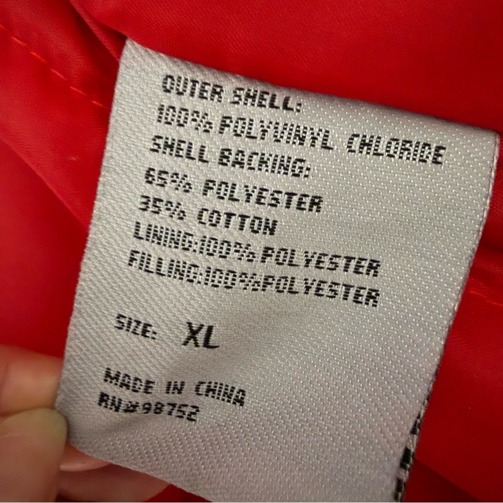 Vintage Steve & Barry's Indiana University Embroidered Leather Varsity Jacket - Picture 9 of 12